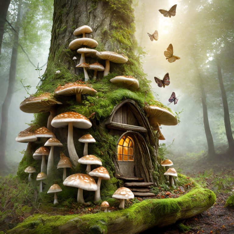 Mushroomhouse in the wood 3