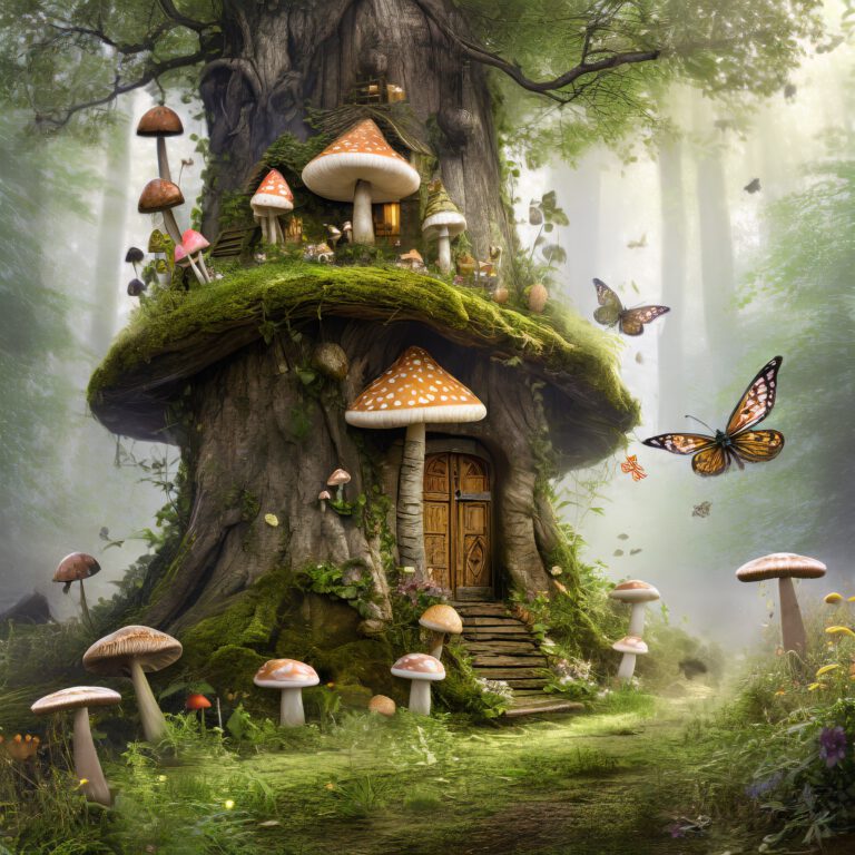 Mushroomhouse in the wood 2